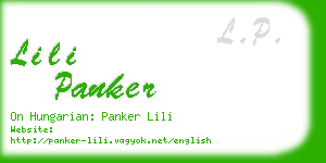 lili panker business card